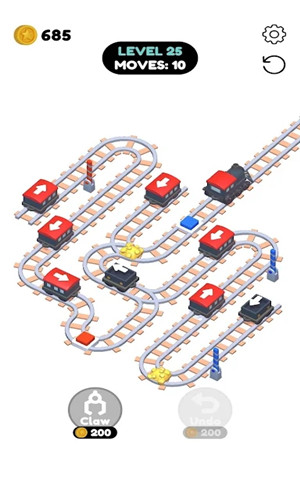 火车铁轨排序挑战(Train Sort Puzzle)1